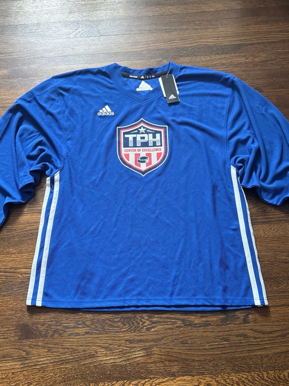 adidas Men’s Royal Blue Long Sleeve TPH Center of Excellence Jersey